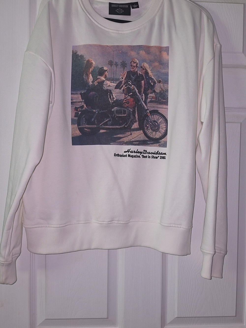 Harley-Davidson Cream Graphic Crewneck Sweatshirt